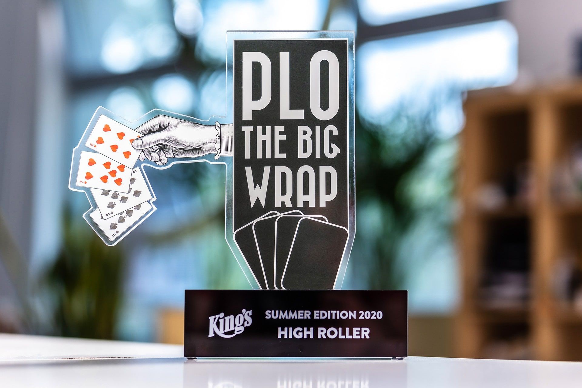 statuetka szklo High Roller glasso
